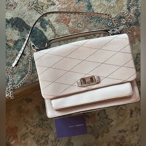 Rebecca Minkoff Je T'aime Convertible Leather Crossbody Bag in Gray Putty